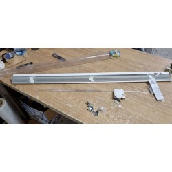 Gardinia venecijaner, aluminijum, bela, 120x240 cm