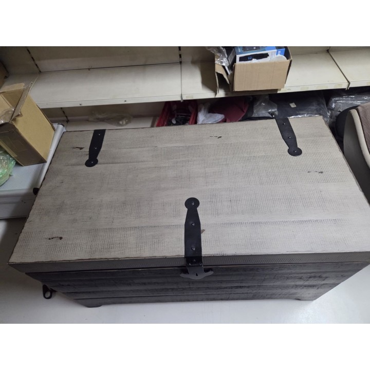 Set rustičnih drvenih škrinja (2 kom) – dekorativne kutije za odlaganje, drvo jele