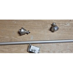 Amazon Basic garnišna sa oblik. krajevima, 91-182 cm, nikl