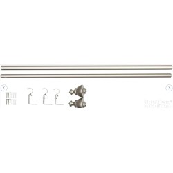 Amazon Basic garnišna sa oblik. krajevima, 91-182 cm, nikl