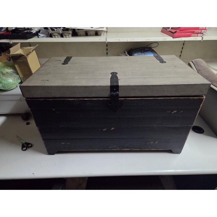 Set rustičnih drvenih škrinja (2 kom) – dekorativne kutije za odlaganje, drvo jele