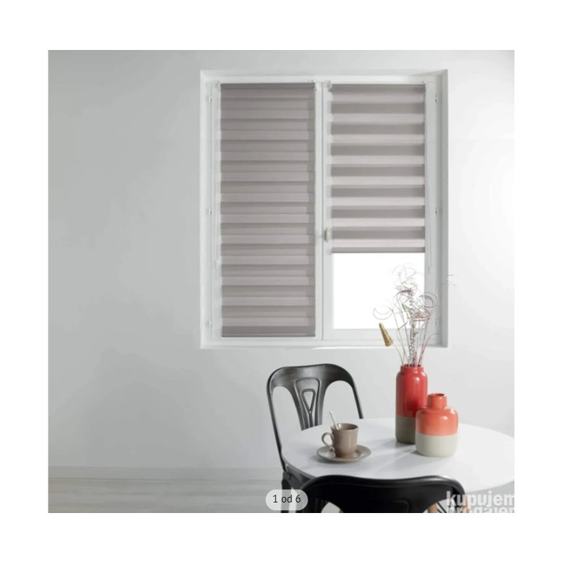 Douceur d'interieur zebra roletna, taupe,45x180cm, poliester