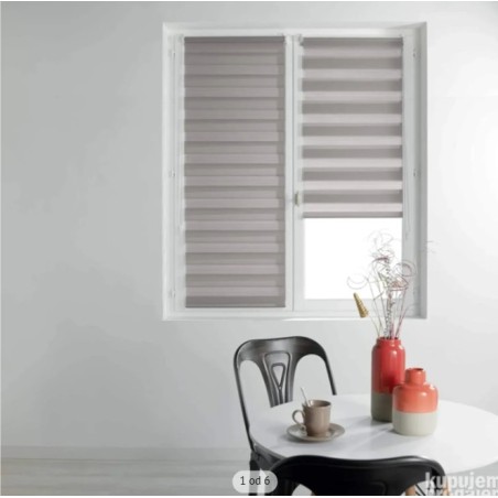 Douceur d'interieur zebra roletna, taupe,45x180cm, poliester