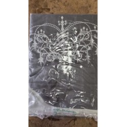 Kutti Orleans rimska zavesa, vez, 60x140cm, siva P117