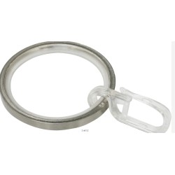 GARDINIA prstenovi 10 kom, šir.4mm, metal za garnišne pr.25m