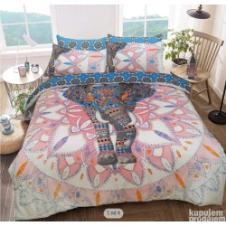 Sleepdown ElephantMandala, pink/plava,230x220cm,polimpam.P91