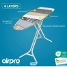 AirPro 6-slojna navlaka za dasku za peglanje, XXL,antracit