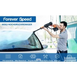 ForeverSpeed aku perač pod pritiskom sa 6-u-1 mlaznicom