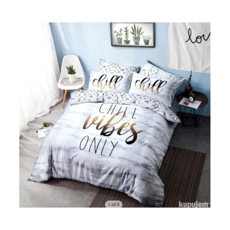 Sleepdown Chill Slogan, 200x200cm,polimpamuk, P96