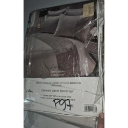 SiennaHome Crushed Velvet, natural, 228x218cm, poliester,P97