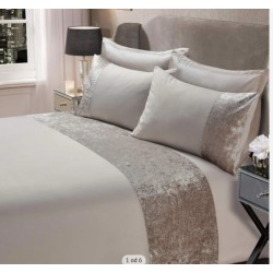 SiennaHome Crushed Velvet, natural, 228x218cm, poliester,P97