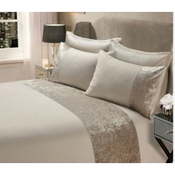 SiennaHome Crushed Velvet, natural, 228x218cm, poliester,P97