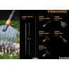 Fiskars QuikFit 1000664 drška, 84 cm, aluminijum, crna/nar.