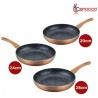 Cenocco CC-2001 set od 3 tiganja, indukcija, crvena