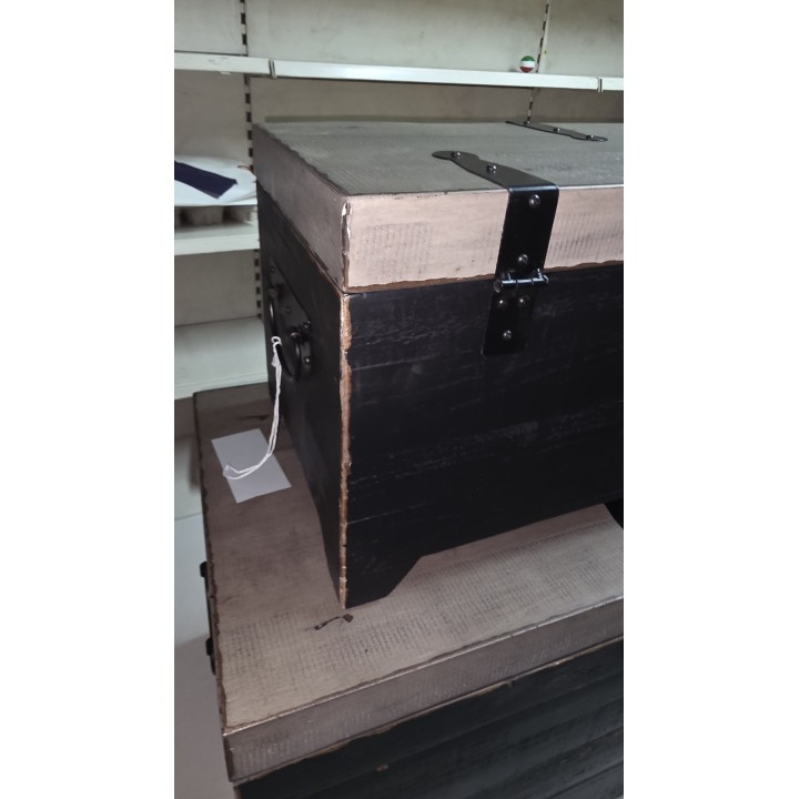 Set rustičnih drvenih škrinja (2 kom) – dekorativne kutije za odlaganje, drvo jele