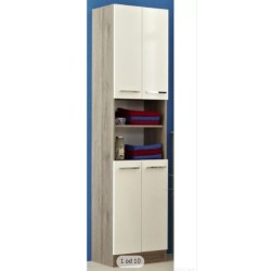 Pelipal Rom visoki ormar,bela sjaj/Sanremo hr, 195.5x50x33cm