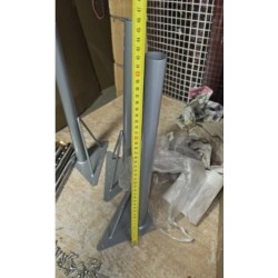 HEIMSTARK set od 4 nogara podesive visine, 52-75cm, čelik