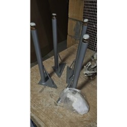 HEIMSTARK set od 4 nogara podesive visine, 52-75cm, čelik