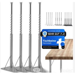 HEIMSTARK set od 4 nogara podesive visine, 52-75cm, čelik