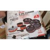 COOK'ART set posuđa, 8 delova, aluminijum, crvena