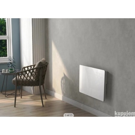 Kalia električni keramički stakleni radijator, 1000 W, bela