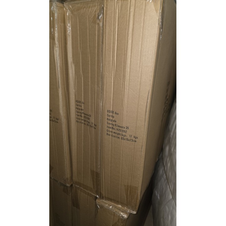 Komoda sa staklenim vratima 78x36x82.5 cm – Drvo, staklo i metal