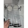 Relaxdays dupli dispenzer za žitarice,crna/srebrna,14x28x41c
