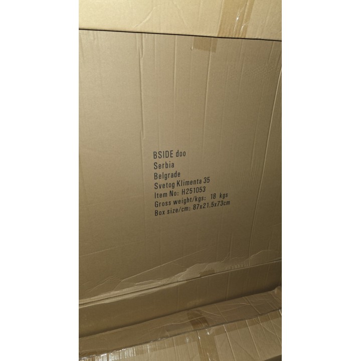 Vitrina sa staklenim vratima 62x36x86.5 cm – Drvo, staklo i metal