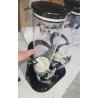 Relaxdays dupli dispenzer za žitarice,crna/srebrna,14x28x41c
