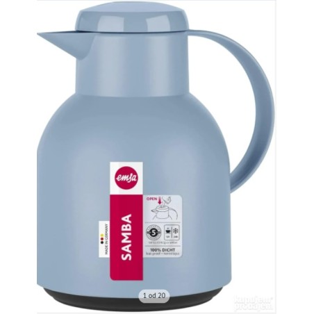 Emsa Samba izolaciona posuda, 1 L, puder plava, QuickPress