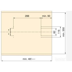 Emuca nosač pantalona, čelik, crna, 470x340x100 mm