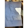 Zidni čiviluk Spezzato, crna, 75x113x29cm