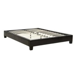 Platfrom baza kreveta sa letvicama za dušek 135x190cm, crna