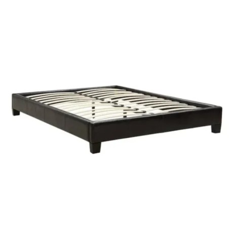 Platfrom baza kreveta sa letvicama za dušek 135x190cm, crna
