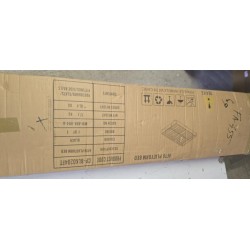 Platfrom baza kreveta sa letvicama za dušek 135x190cm, crna