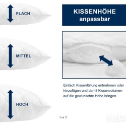 Irisette Vitamed jastuk saten pamuk /Duo-fill ispun, 80x80cm