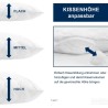 Irisette Vitamed jastuk saten pamuk /Duo-fill ispun, 80x80cm