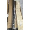 Platfrom baza kreveta sa letvicama za dušek 135x190cm, crna
