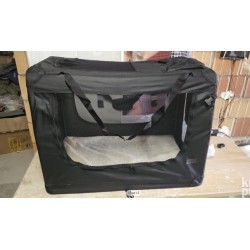 Dibea Lionto sklop.transp torba, platno, crna, 90x61x65 cm