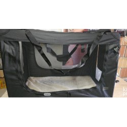 Dibea Lionto sklop.transp torba, platno, crna, 90x61x65 cm