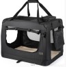 Dibea Lionto sklop.transp torba, platno, crna, 90x61x65 cm