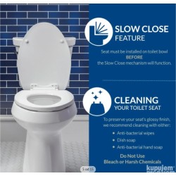 Bemis 7300SLEC izdužena plast. WC daska, biskvit, slow close