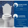 Bemis 7300SLEC izdužena plast. WC daska, biskvit, slow close