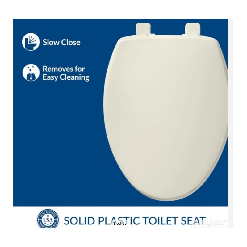 Bemis 7300SLEC izdužena plast. WC daska, biskvit, slow close Bemis 7300SLEC izdužena plast. WC daska, biskvit, slow close
