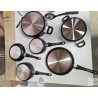 Amazon Basic set 15 delova posuđa sa nelep.oblogom, crna