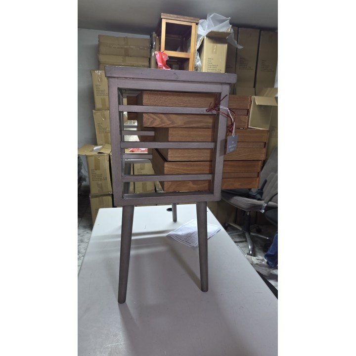 Drvena konzola sa 6 fioka 81x36x79 cm – Industrijski stil