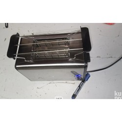 Bomann TA 1371 CB toster, crna, nerđajući čelik, 750-850W