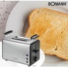 Bomann TA 1371 CB toster, crna, nerđajući čelik, 750-850W