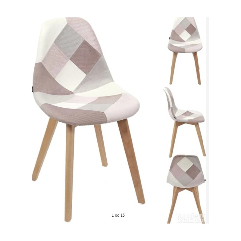 HD Factory patchwork stolice, 2 kom, jedna A,jedna isecen naslon 2 cm ima na slikama u oglasu