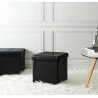 Home Deco sklopivi tabure sa prostorom za odlaganje, crna ostecenje od selotejpa